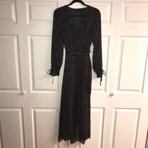 NWOT Kendall  & Kylie Floral Faux Wrap Size L Dress